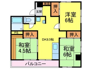 コーポすみれの物件間取画像